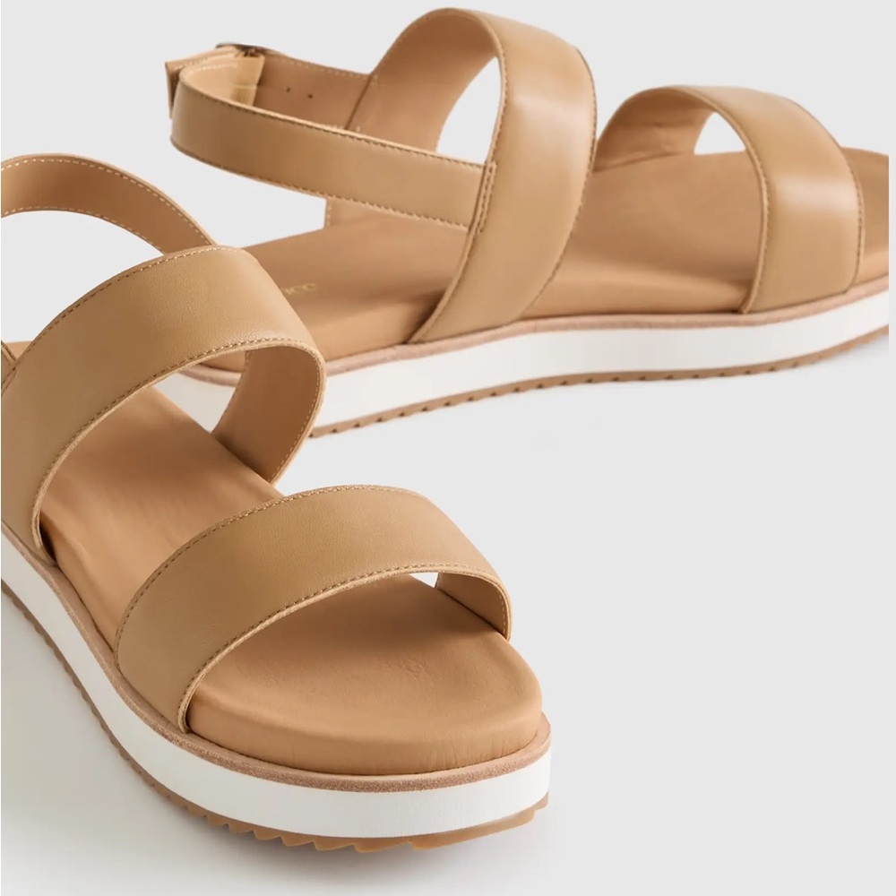 Quince Italian Leather Platform Sandal Size 7 - Picture 6 of 14